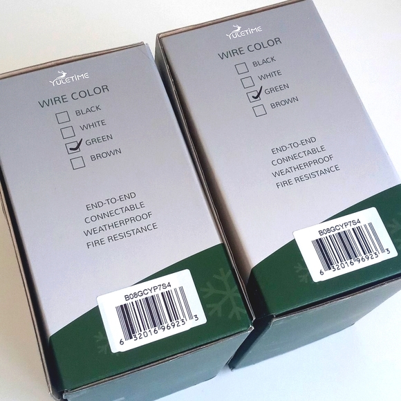 2 Sets of Orange Incandescent String Mini Light Sets Indoor / Outdoor 400 Lights - Picture 10 of 16